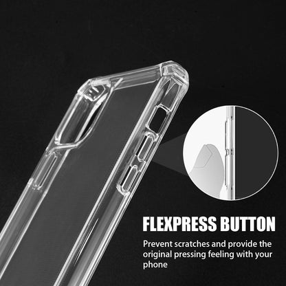 For Apple iPhone 14 Plus (6.7") Air Armor Designed Transparent Hybrid Shockproof Corners TPU + Hard Polycarbonate Frame Clear Phone Case Cover