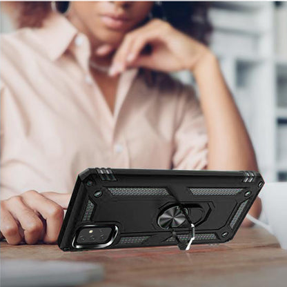 For Samsung Galaxy A33 5G Military Grade Heavy Duty Rugged Dual Layers Shockproof Hybrid Protection with Ring Kickstand  Phone Case Cover