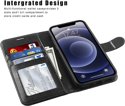 For Apple iPhone 13 (6.1") Wallet Case Pattern Design PU Leather Wallet with Credit Cards Holder, Wrist Strap & Stand Feature Flip Pouch Protective Butterfly Phone Case Cover