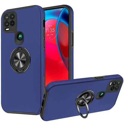 For Motorola Moto G Stylus 5G 2021 Hybrid 360 Rotatable Invisible Ring Stand Holder Fit Magnetic Car Mount Shockproof Slim  Phone Case Cover