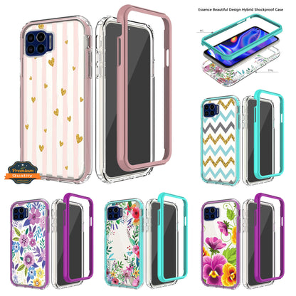 For Apple iPhone 14 Pro Max (6.7") Beautiful Design 3 in 1 Hybrid Triple Layer Armor Hard PC Rubber TPU Frame  Phone Case Cover