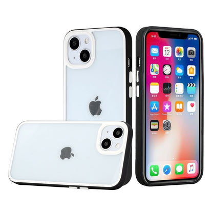 For Samsung Galaxy A73 5G Hybrid Transparent Colored Frame Bumper Hard Back Shockproof Slim TPU Silicone Protective  Phone Case Cover