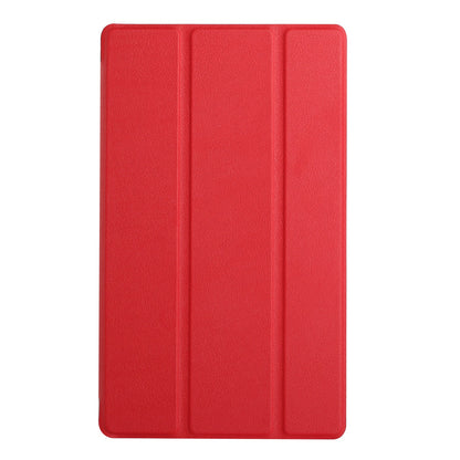 Case for Samsung Galaxy Tab A7 Lite (8.7 inch) Lightweight Trifold Stand Magnetic Closure PU Leather Hard Shell Folio Hybrid Protective Black Tablet Cover