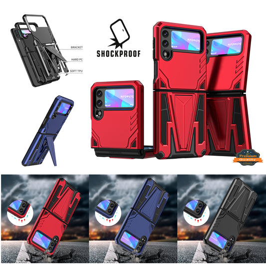 For Apple iPhone SE 3 (2022) Hybrid Armor Rugged with Kickstand, Supports Magnetic Car Mount Dual Layer Hard PC Protective  Phone Case Cover