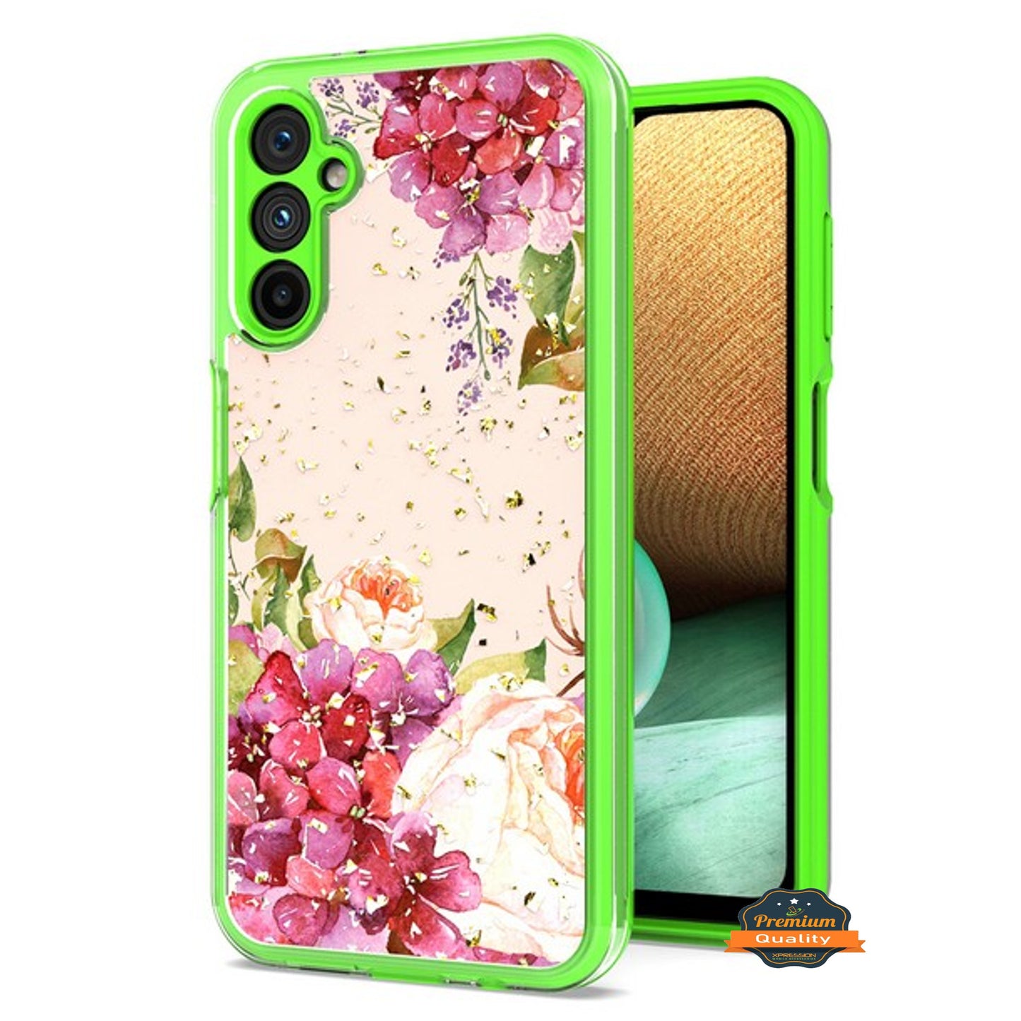 For Motorola Moto G Play 2023 Pattern Design Bling Glitter Shockproof Hybrid Soft TPU Frame and Hard PC Back Slim  Phone Case Cover