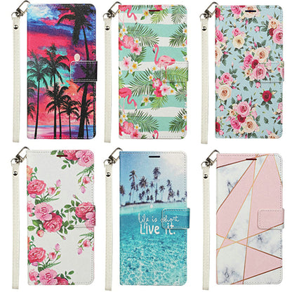For Apple iPhone 14 (6.1") Wallet PU Leather Design Pattern with Credit Card Slot ID, Stand Magnetic Folio Pouch  Phone Case Cover