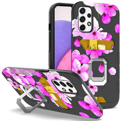 For Samsung Galaxy A33 5G Wallet Case Designed with Credit Card ID Holder & Stand Kickstand Ring Heavy Duty Hybrid Armor  Phone Case Cover