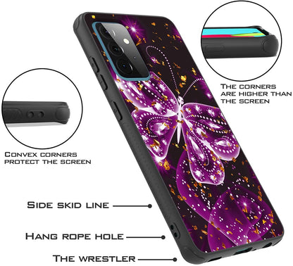 For Apple iPhone 13 Pro Max (6.7") Stylish Designed Glitter Bling Hybrid Slim PC TPU Rubber Silicone Shock-Absorption Hard  Phone Case Cover