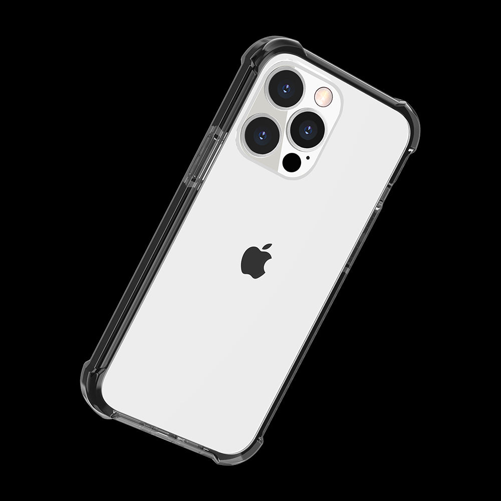 For Apple iPhone SE 3 (2022) SE/8/7 Slim Hybrid Transparent Rubber Gummy Gel Hard PC Silicone TPU Color Bumper Frame Clear / Black Phone Case Cover