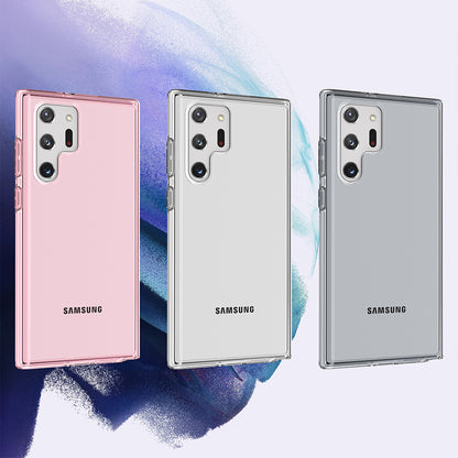 For Samsung Galaxy S23 Ultra Clear Full Transparency Thick Hybrid Hard PC Shell & Soft TPU Shock-Absorption Bumper Transparent Phone Case Cover