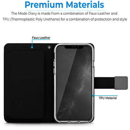 For Apple iPhone 14 /Pro Max PU leather Wallet 6 Card Slots folio with Wrist Strap & Kickstand Pouch Flip  Phone Case Cover