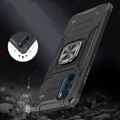 For Motorola Edge+ 2022 /Edge Plus Armor Hybrid with Ring Holder Kickstand Shockproof Heavy-Duty Durable Dual Layer  Phone Case Cover