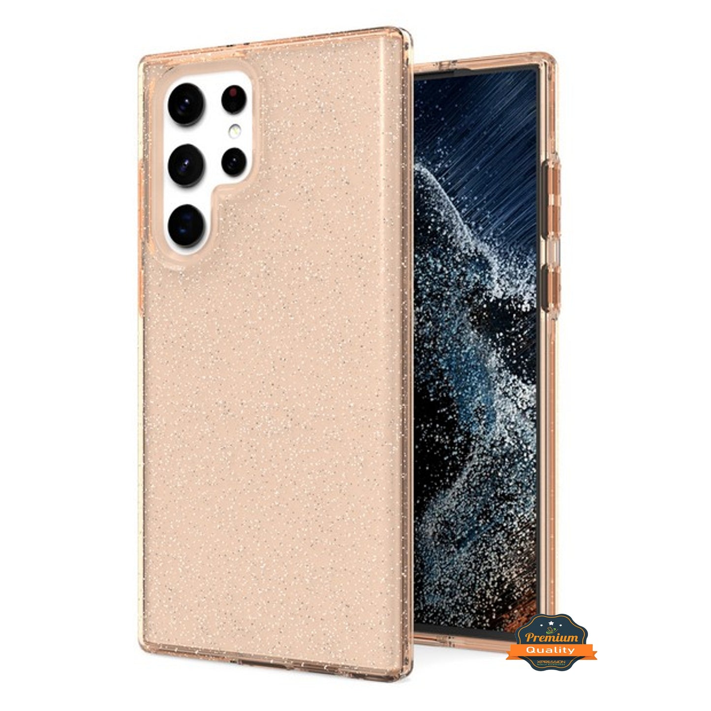 For Samsung Galaxy S22 Ultra Glitter Sparkle Bling Shiny Thin Ultra Slim Hybrid Shockproof Rubber Silicone Soft TPU Gel Protective  Phone Case Cover
