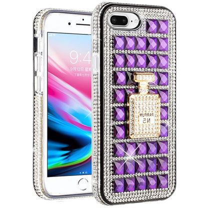 For Apple iPhone 8 Plus/7 Plus/6 Plus/6s Plus Fashion Luxury 3D Bling Diamonds Rhinestone Jeweled Ornament Shiny Crystal  Phone Case Cover