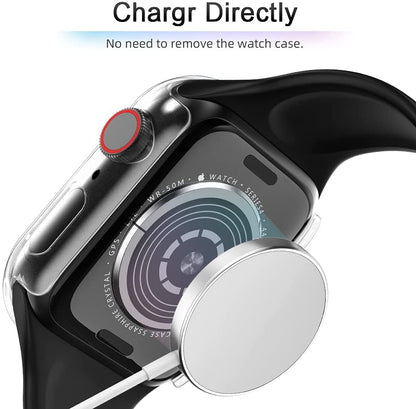 For Apple Watch 44mm Ultra-Thin Hard PC with Built in Clear Screen Protector Full Cover Anti-Scratch Bumper for iWatch 44mm Series 6/SE/5/4 Clear Phone Case Cover