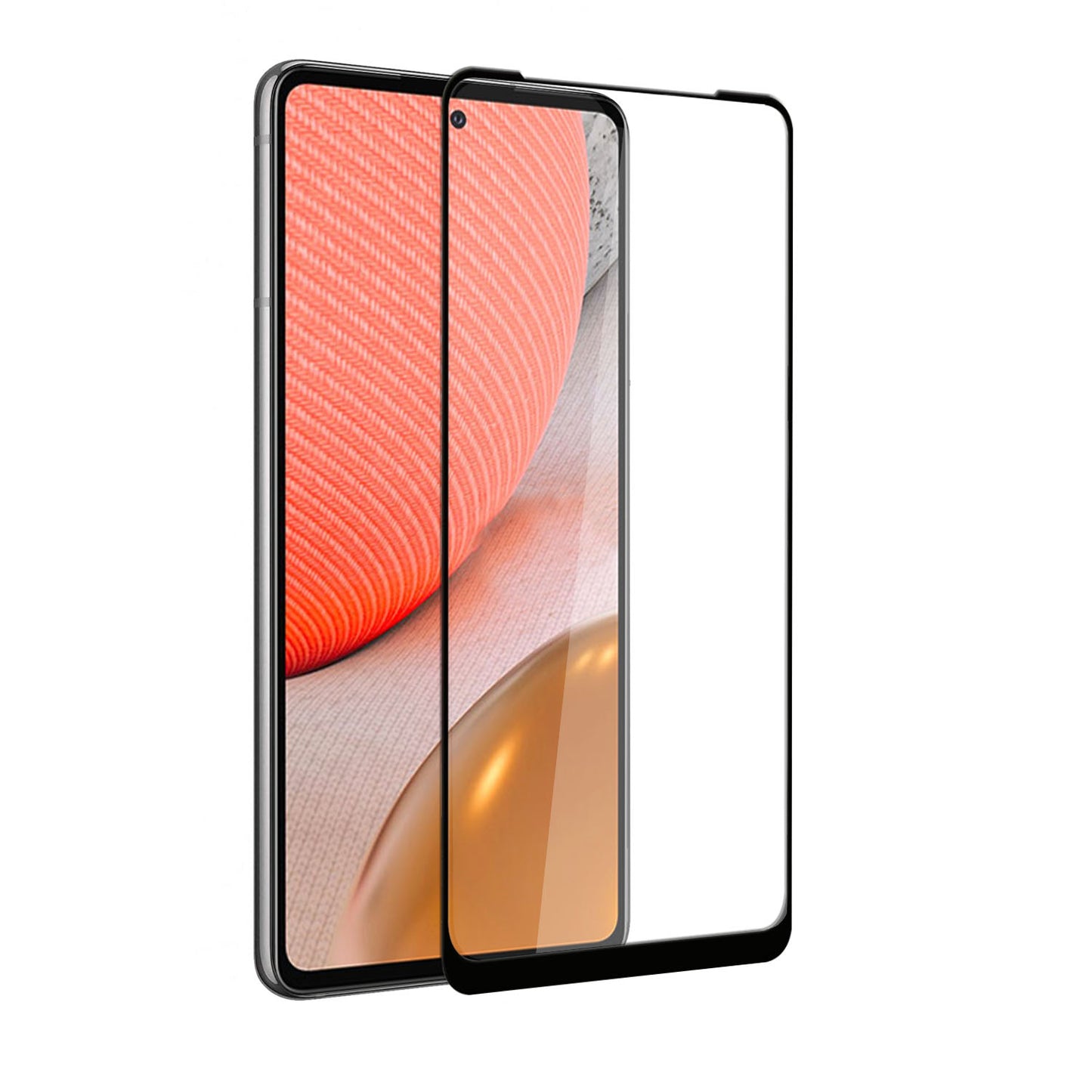 For Samsung Galaxy A53 5G Tempered Glass Screen Protector [Full Coverage] Curved Fit 9H Hardness Glass Screen Protector Clear Black Screen Protector