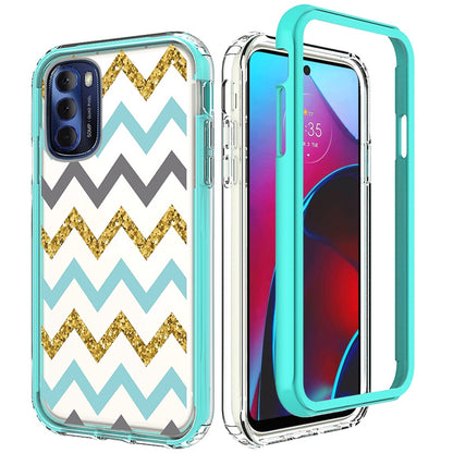For Motorola Moto G Stylus 2022 4G Beautiful Design 3in1 Hybrid Armor Hard PC Rubber TPU Shockproof Protective Frame  Phone Case Cover