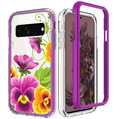 For Google Pixel 7 Beautiful Design Hybrid Triple Layer Armor Hard PC Rubber TPU Shockproof Protective Frame  Phone Case Cover