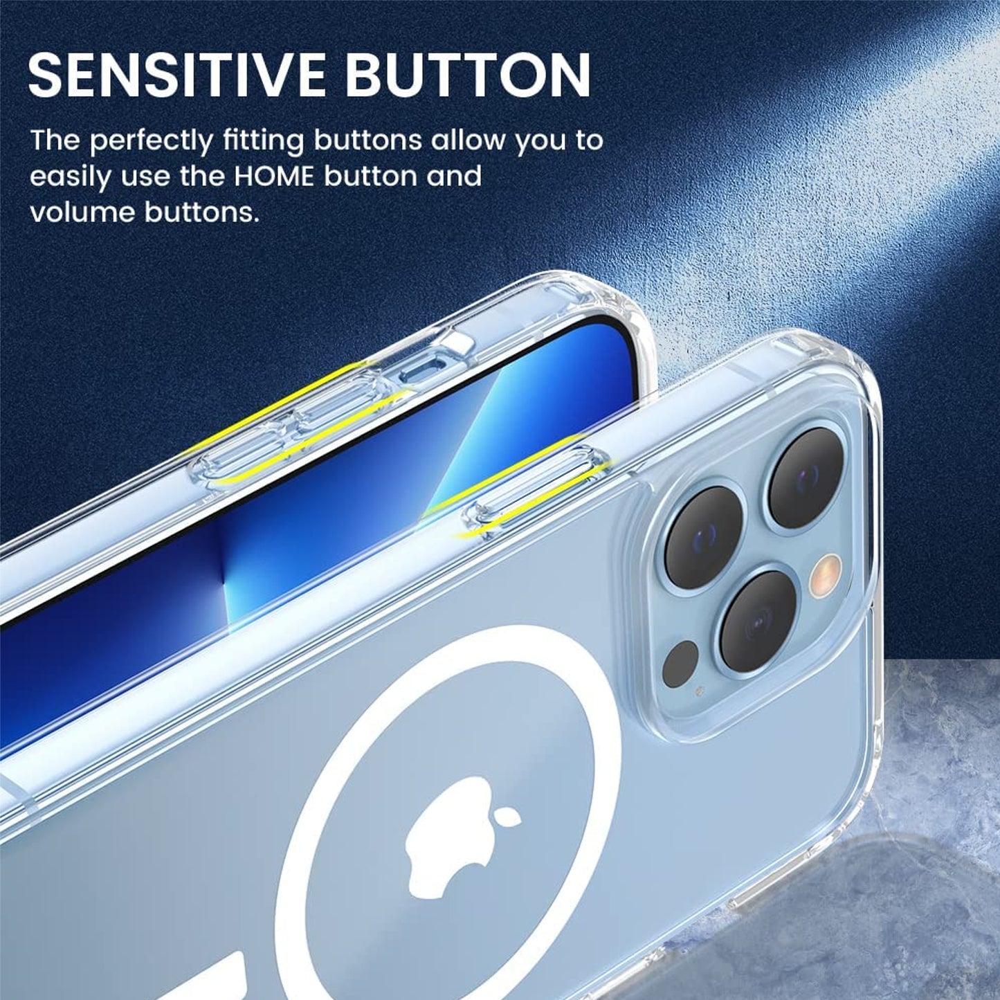 For Apple iPhone 14 Plus (6.7") Magnetic Case Compatible with Magsafe Wireless Charger & Card Wallet Transparent Clear Phone Case Cover
