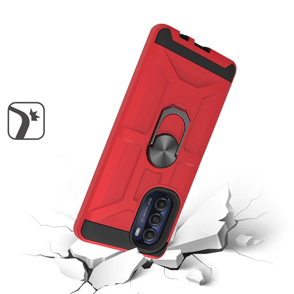 For Motorola Moto G 5G 2022 Hybrid Cases with Stand Kickstand Ring Holder [360° Rotating] Armor Fit Magnetic Car Mount  Phone Case Cover