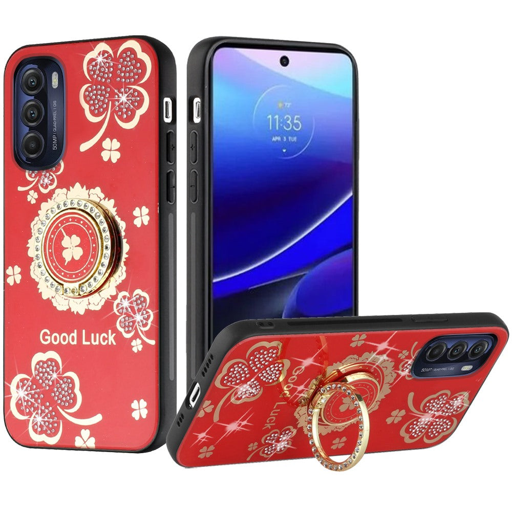 For Motorola Moto G Stylus 5G 2022 Diamond 3D Bling Sparkly Glitter Ornaments Engraving Hybrid Armor Fashion  Phone Case Cover