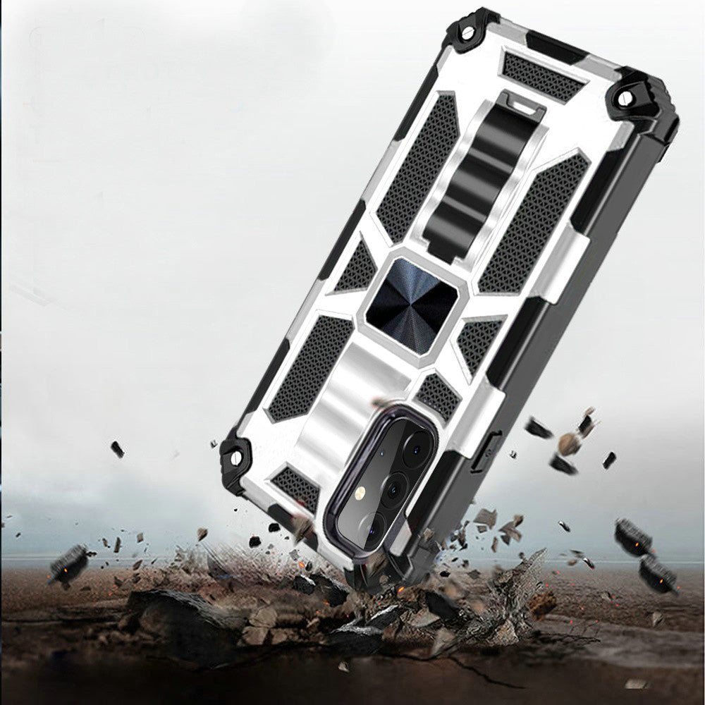 For Apple iPhone 13 Pro Max (6.7") Heavy Duty Stand Hybrid Shockproof [Military Grade] Rugged Protective with Built-in Kickstand Fit Magnetic Car Mount  Phone Case Cover