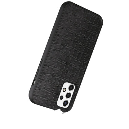 For Samsung Galaxy A33 5G Ultra Slim Thin PU Leather Crocodile Flip Snap On Hybrid Shockproof TPU PC Hard Shell Durable  Phone Case Cover