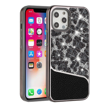 For Apple iPhone 14 Pro Max (6.7") Bling Animal Design Glitter Hybrid Thick Shiny Protective Rubber Frame  Phone Case Cover
