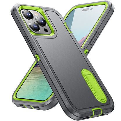 For Apple iPhone 14 /Plus Pro Max Hybrid Protective Hybrid Armor 3 in 1 Shockproof with Kickstand Heavy Duty Rugged  Phone Case Cover