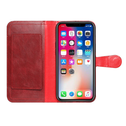 For Samsung Galaxy S22 Plus Multi Credit Card Holder Zipper Storage PU Leather Wallet Pockets Double Flap Pouch Flip Red Phone Case Cover