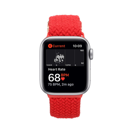 For Apple Watch Size 42/44/45mm Stretchy Nylon Solo Loop Bands Adjustable Braided Sport Elastics Women Men Strap for iWatch Series 7 6 5 4 3 2 1 SE  Phone Case Cover