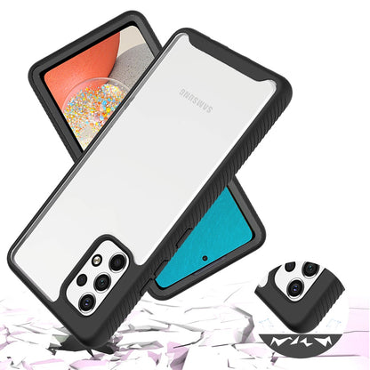 For Samsung Galaxy A53 5G Clear Dual Layer Rugged Bumper Frame Heavy Duty Hybrid Shockproof Rubber TPU Body Defender  Phone Case Cover
