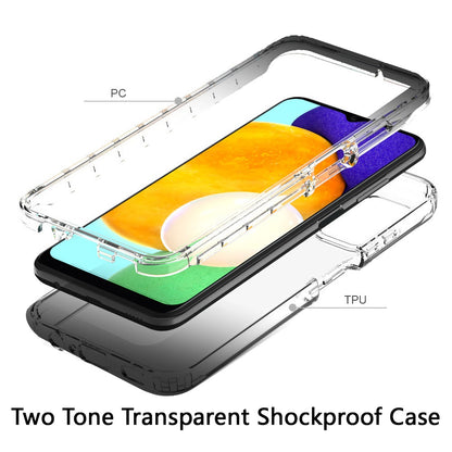 For OnePlus Nord N20 5G Dual Layer Hybrid Clear Gradient Two Tone Transparent Shockproof TPU Hard PC Protective Frame  Phone Case Cover