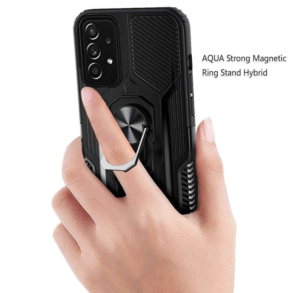 For Apple iPhone XR Military Grade Hybrid Heavy Duty 2 in 1 Protective Hard PC and Soft Silicone with Ring Stand Holder  Phone Case Cover
