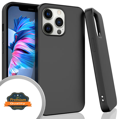 For Apple iPhone 14 (6.1") Slim Fit Hybrid Silicone Soft Gel Rubber TPU Full Body Protection Shockproof Protective  Phone Case Cover