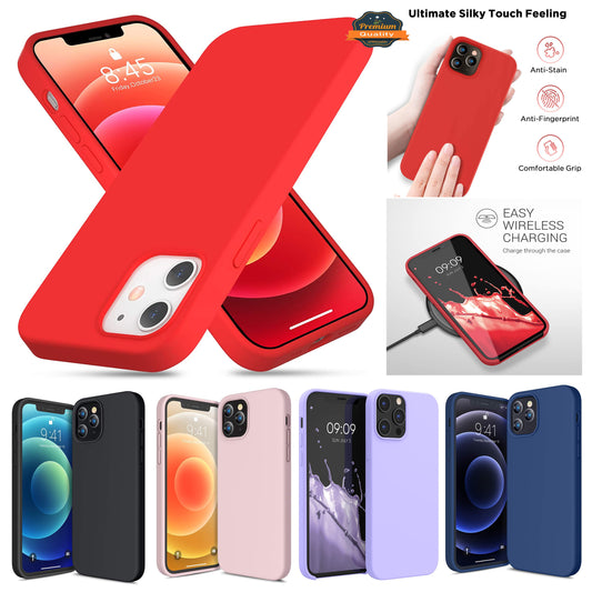 For Apple iPhone 13 /Pro Max Mini Slim Fit Hybrid Silicone Soft Gel Rubber TPU Full Body Protection Shockproof Protective  Phone Case Cover