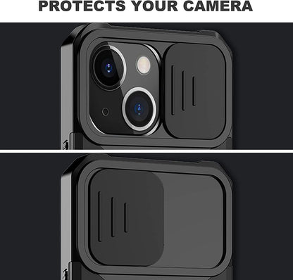 For Apple iPhone 14 Plus (6.7") Wallet Case Designed with Camera Protection, Card Slot & Ring Stand Magnetic Car Mount  Phone Case Cover