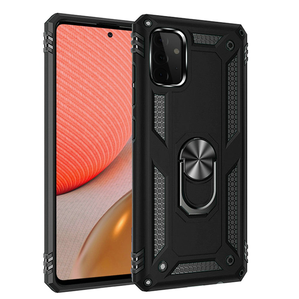 For Samsung Galaxy A23 5G Military Grade Rugged Dual Layers Hard PC + TPU Shockproof Hybrid with Ring Kickstand  Phone Case Cover