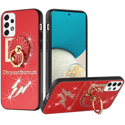 For Samsung Galaxy A53 5G 3D Diamond Bling Sparkly Glitter Ornaments Engraving Hybrid Armor Rugged Metal Fashion  Phone Case Cover